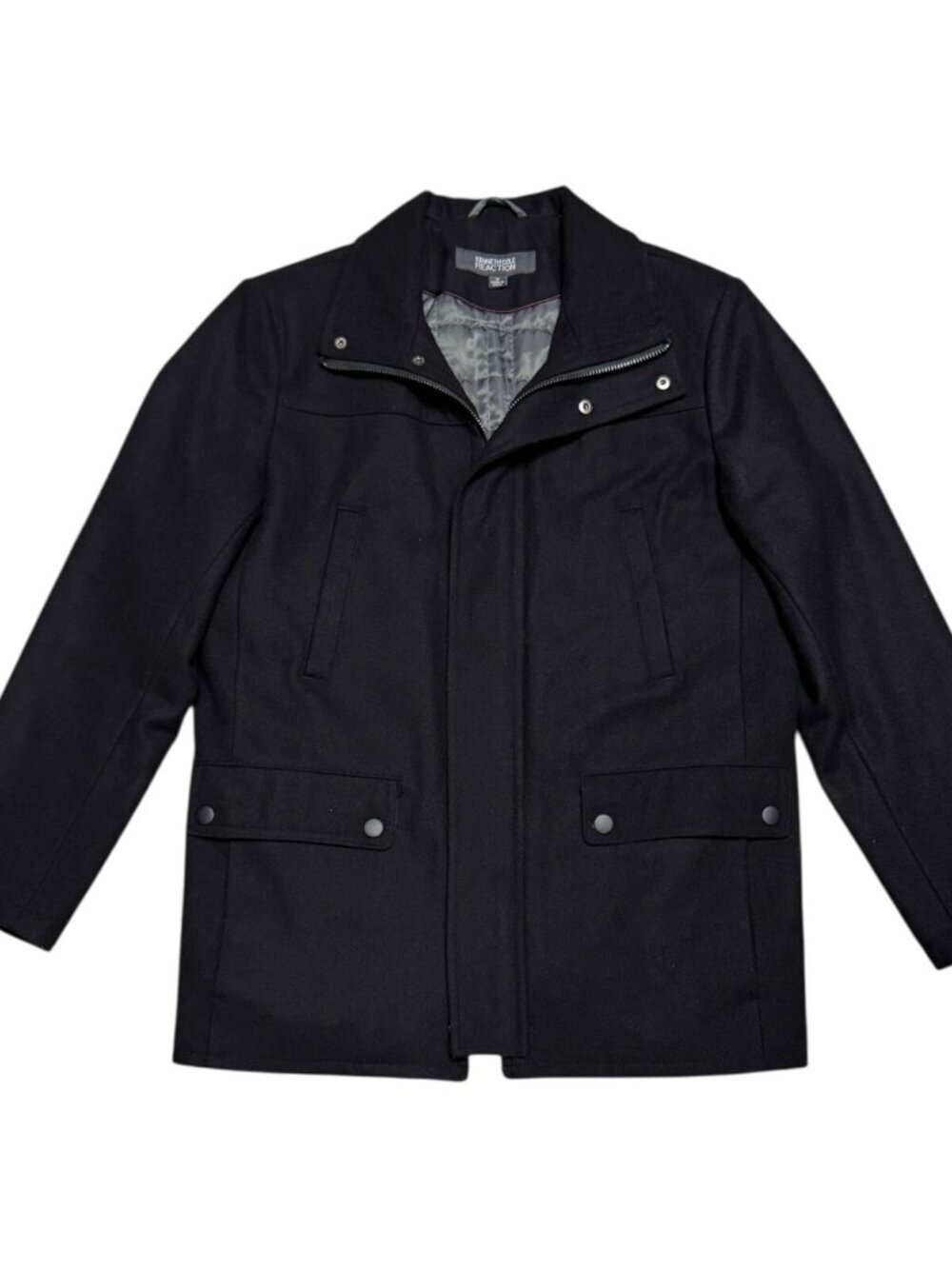 Kenneth Cole Reaction WOOL Designer Winter Business Casual Peacoat Womens Medium